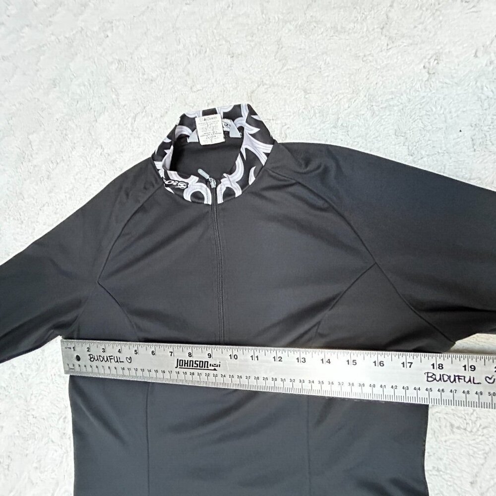 Sugoi Women's Cycling Jersey Shirt Medium Quarter Zip Black Long Sleeve Pullover - Picture 6 of 8